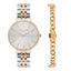 Lee Cooper LC07857.530 Women's Super Metal Silver/Rose Gold Watch - Zamana.pk