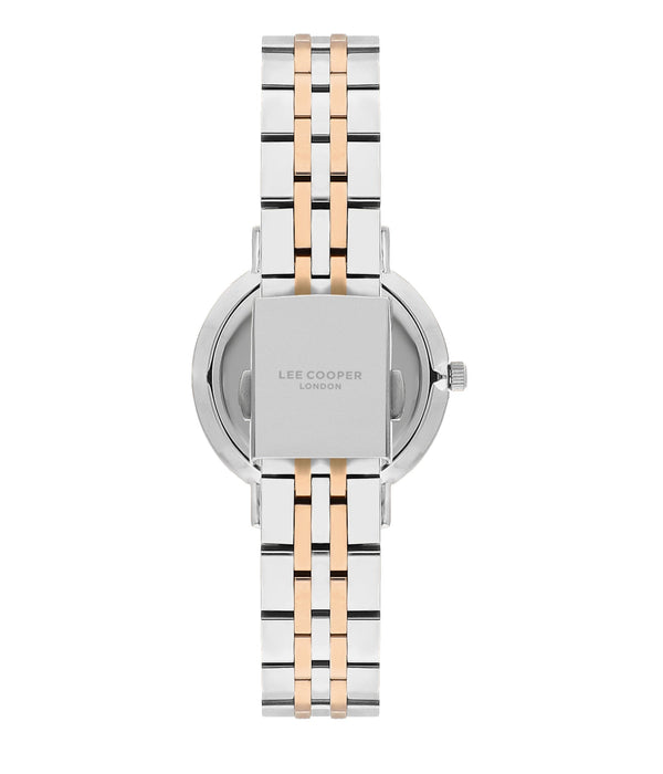 Lee Cooper LC07857.530 Women's Super Metal Silver/Rose Gold Watch - Zamana.pk