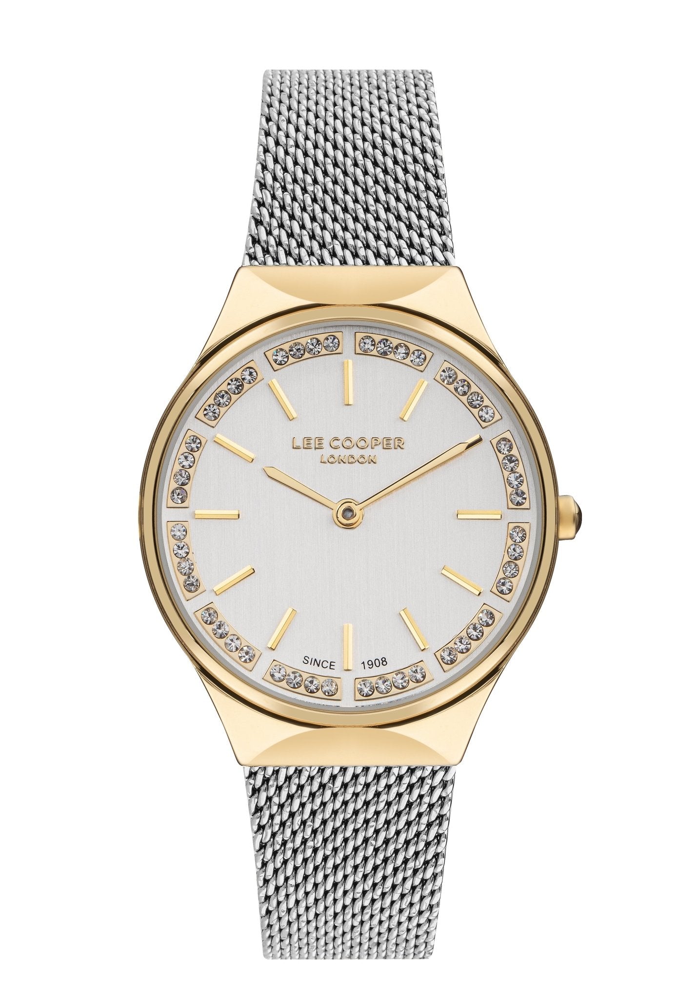 Lee Cooper LC07862.230 Women's Super Metal Gold Mesh Watch - Zamana.pk Main image