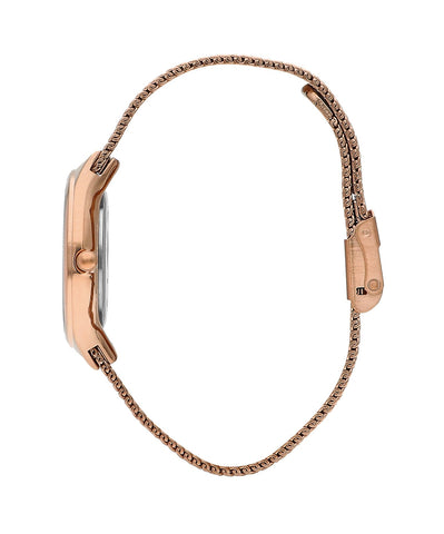 Lee Cooper LC07862.430 Women's Super Metal Rose Gold Mesh Watch - Zamana.pk