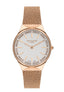 Lee Cooper LC07862.430 Women's Super Metal Rose Gold Mesh Watch - Zamana.pk