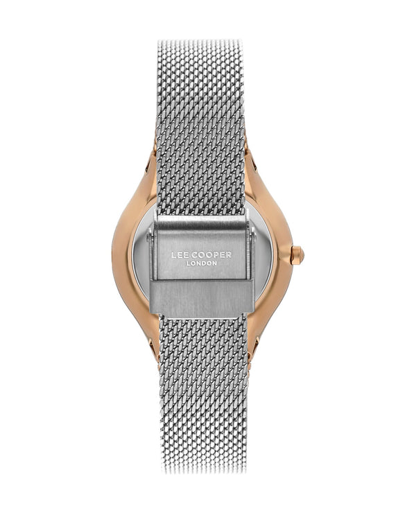Lee Cooper LC07862.530 Women's Super Metal Rose Gold Mesh Watch - Zamana.pk