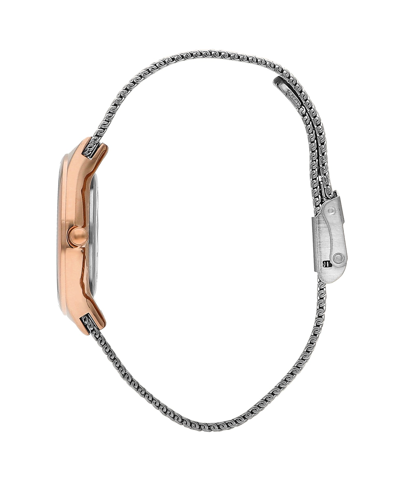 Lee Cooper LC07862.530 Women's Super Metal Rose Gold Mesh Watch - Zamana.pk