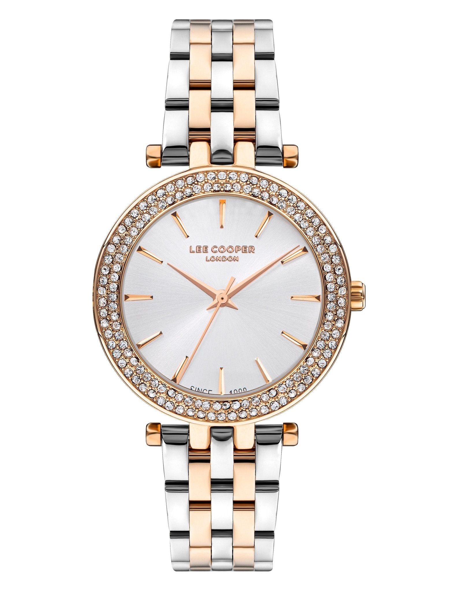 Lee Cooper LC07864.530 Women's Super Metal Silver/Rose Gold Watch - Zamana.pk Main image