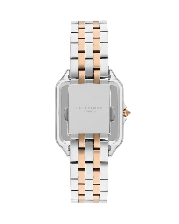 Lee Cooper LC07866.530 Women's Super Metal Silver/Rose Gold Watch - Zamana.pk