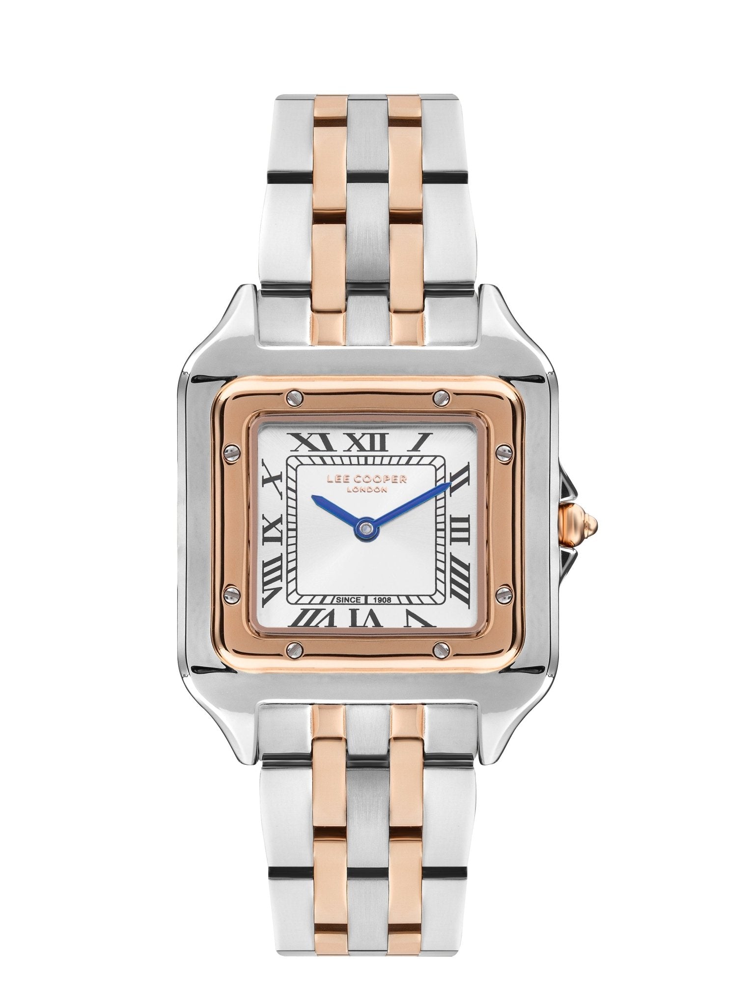 Lee Cooper LC07866.530 Women's Super Metal Silver/Rose Gold Watch - Zamana.pk