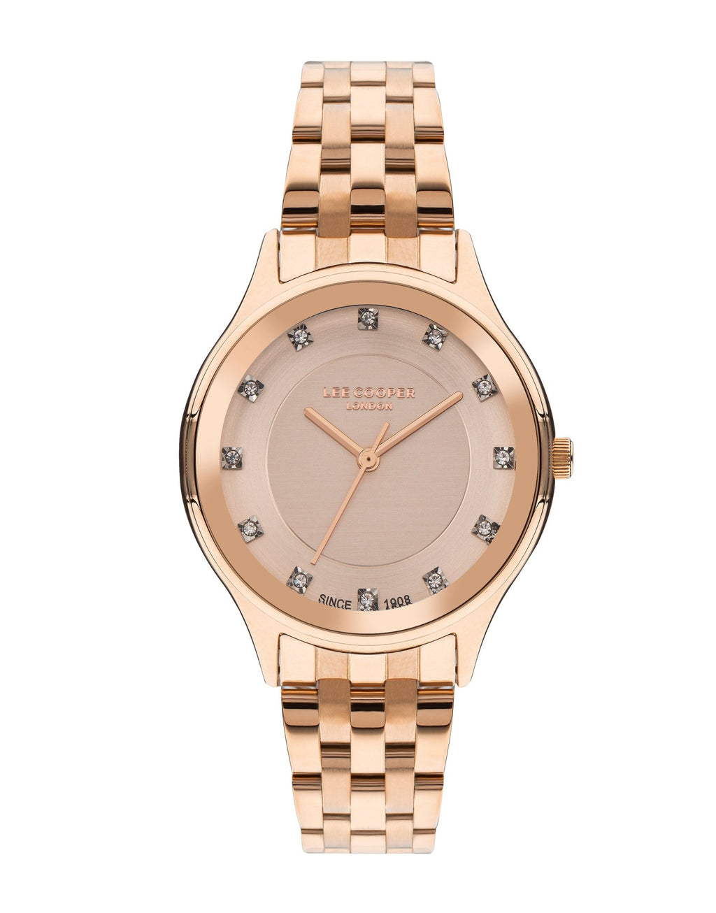 Lee Cooper LC07867.410 Women's Super Metal Rose Gold Watch - Zamana.pk