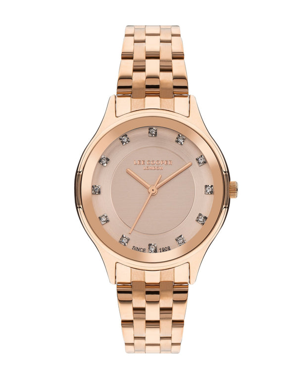 Lee Cooper LC07867.410 Women's Super Metal Rose Gold Watch - Zamana.pk