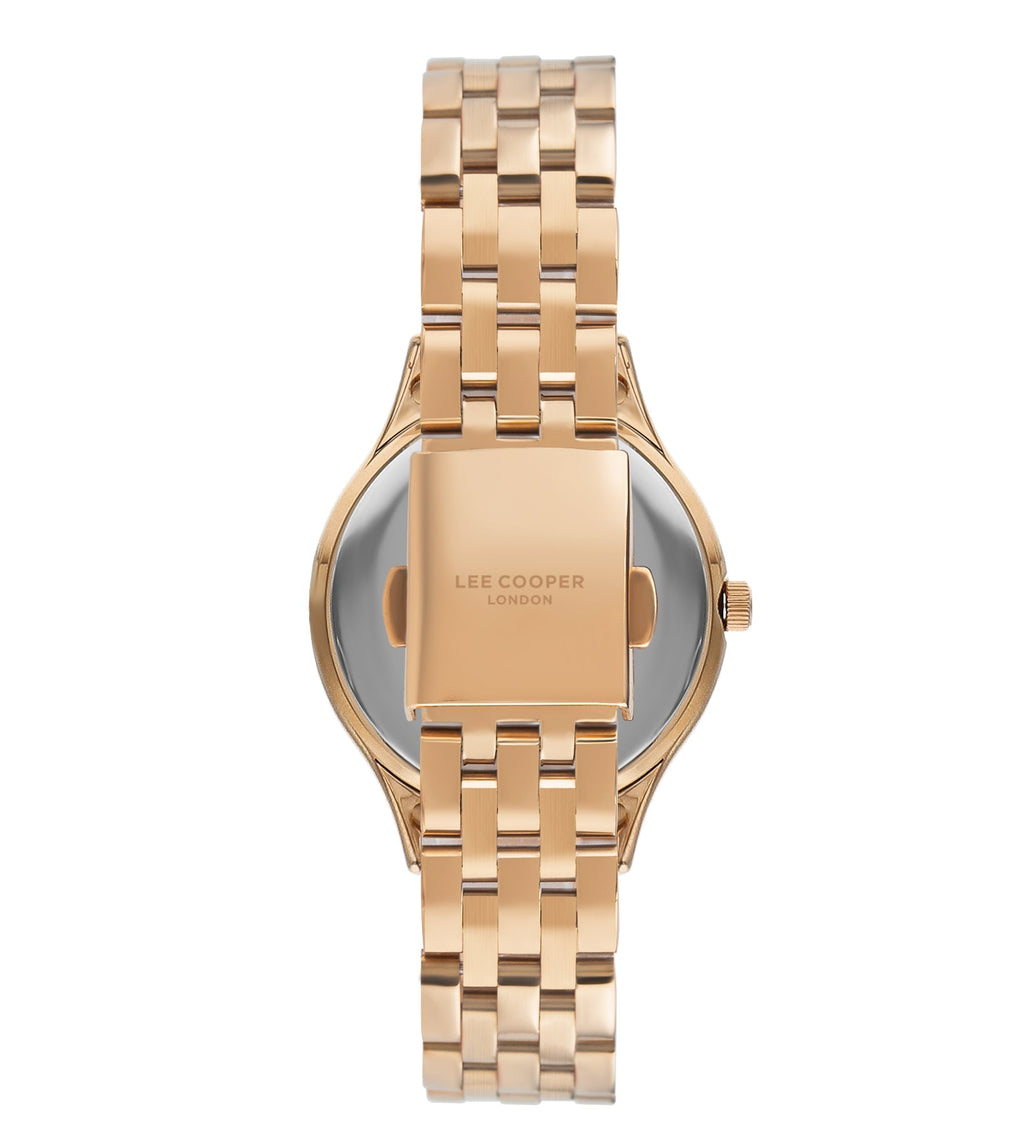 Lee Cooper LC07867.410 Women's Super Metal Rose Gold Watch - Zamana.pk