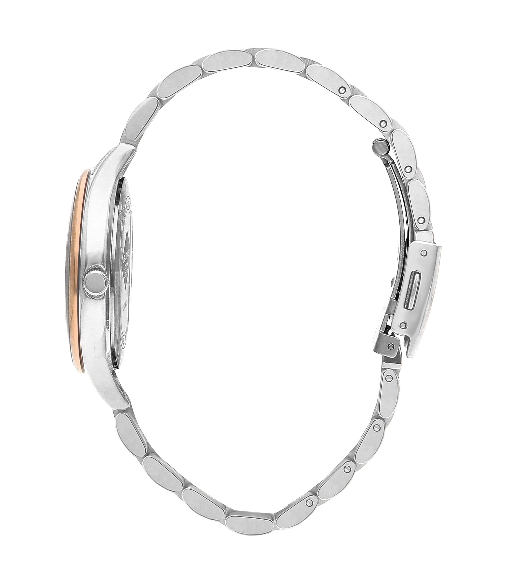 Lee Cooper LC07867.530 Women's Super Metal Silver/Rose Gold Watch - Zamana.pk