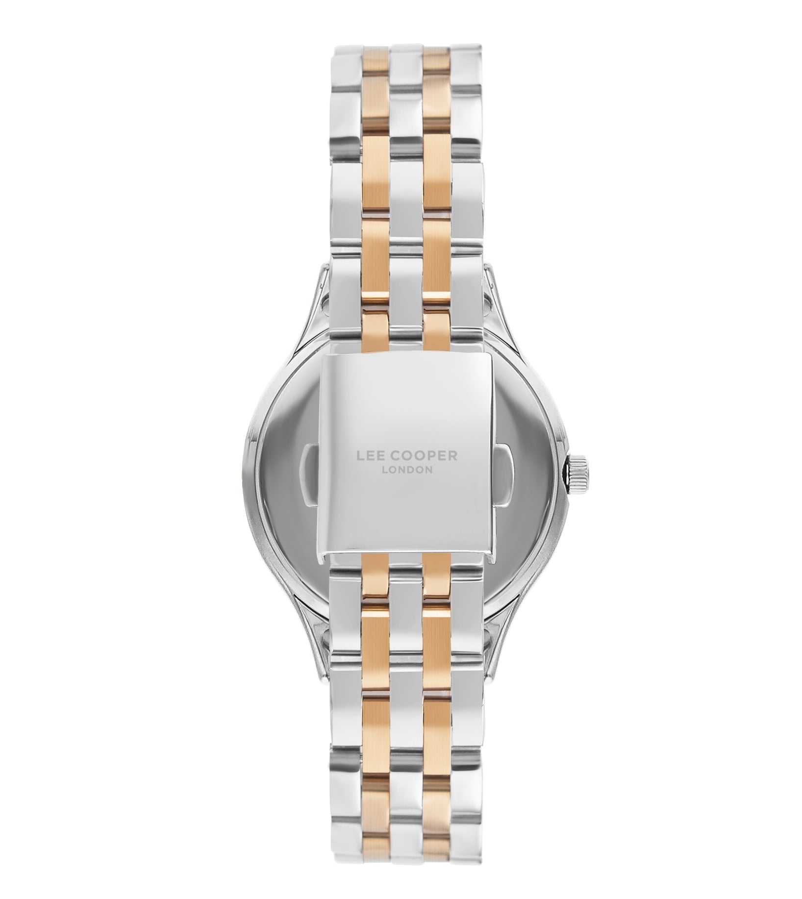 Lee Cooper LC07867.530 Women's Super Metal Silver/Rose Gold Watch - Zamana.pk