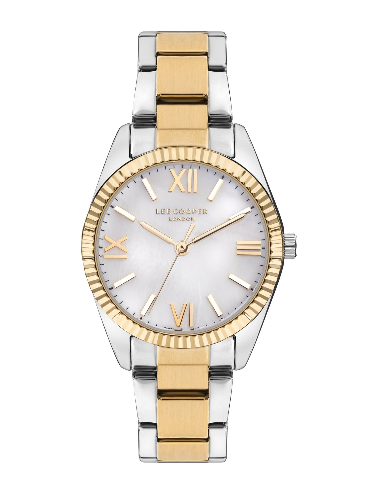 Lee Cooper LC07868.220 Women's Super Metal Silver/Gold Watch - Zamana.pk