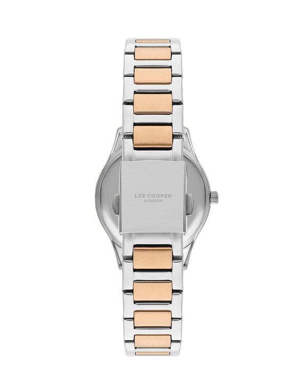 Lee Cooper LC07869.520 Women's Super Metal Silver/Rose Gold Watch - Zamana.pk