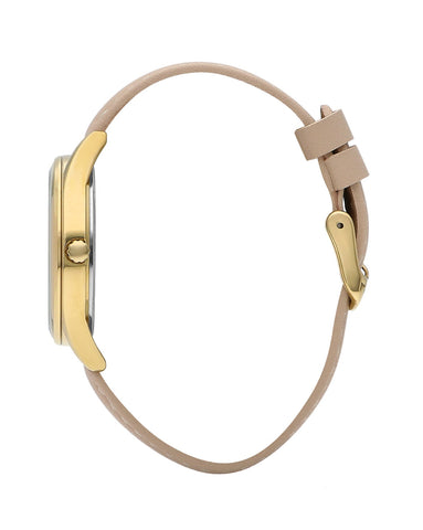 Lee Cooper LC07871.124 Women's Super Metal Gold Leather Watch - Zamana.pk