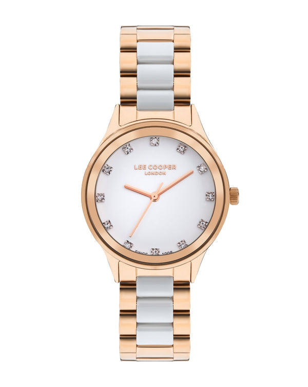 Lee Cooper LC07874.430 Women's Super Metal Rose Gold Watch - Zamana.pk