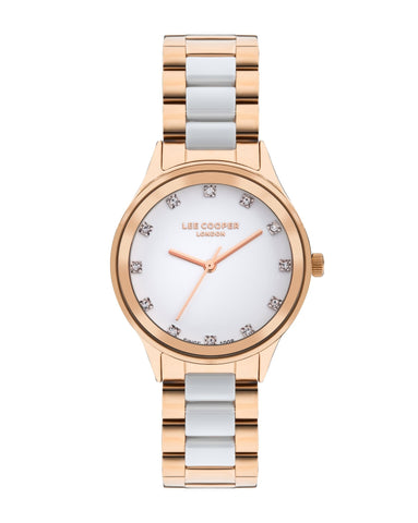 Lee Cooper LC07874.430 Women's Super Metal Rose Gold Watch - Zamana.pk