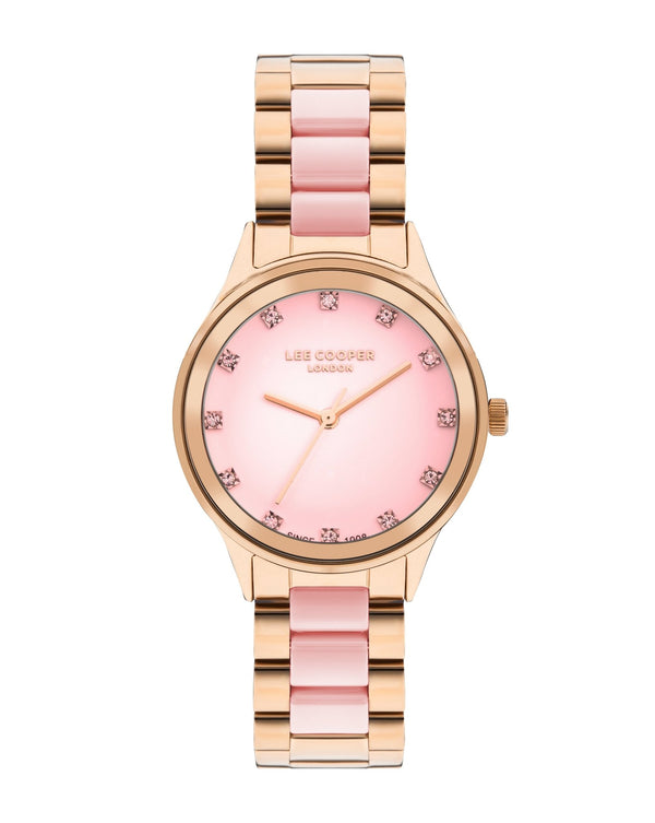 Lee Cooper LC07874.480 Women's Super Metal Rose Gold Watch - Zamana.pk