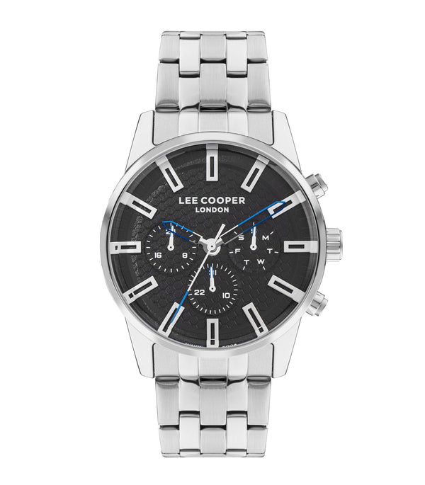 Lee Cooper LC07879.350 Men's Super Metal Silver Multifunction Watch - Zamana.pk