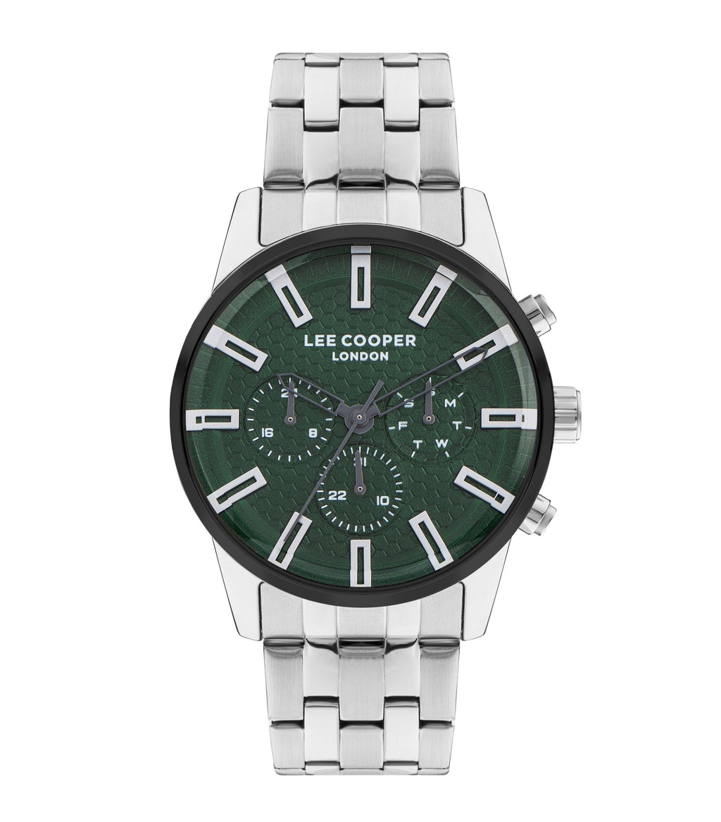 Lee Cooper LC07879.370 Men's Super Metal Silver Multifunction Watch - Zamana.pk