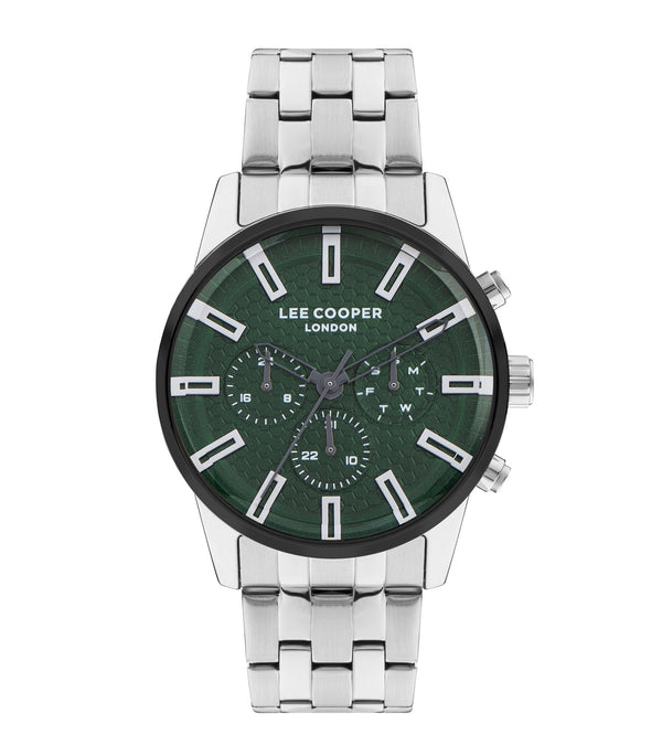 Lee Cooper LC07879.370 Men's Super Metal Silver Multifunction Watch - Zamana.pk