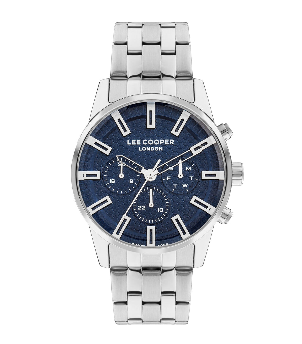 Lee Cooper LC07879.390 Men's Super Metal Silver Multifunction Watch - Zamana.pk
