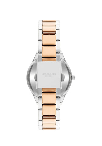 Lee Cooper LC07922.520 Quartz Women Super Metal Case Metal Band White Mop Dail Watch - Zamana.pk