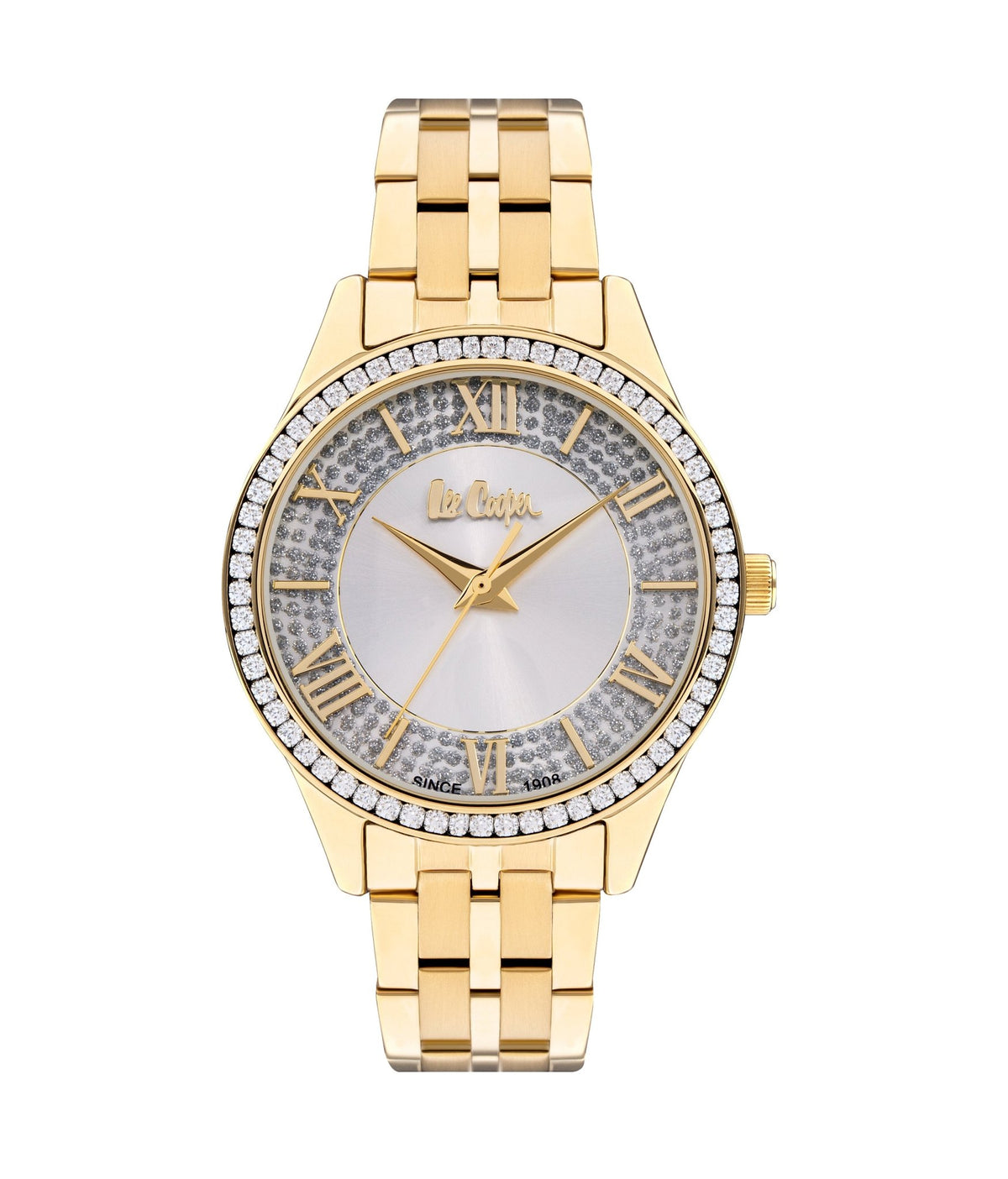 Lee Cooper LC07928.130 Quartz Women Super Metal Case Metal Band Silver Dail Watch - Zamana.pk Main image