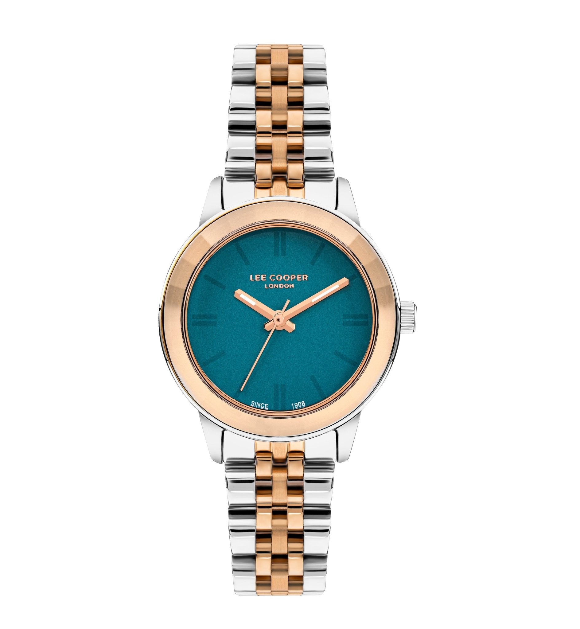 Lee Cooper LC07934.390 Quartz Women Super Metal Case Metal Band Green Dail Watch - Zamana.pk Main image