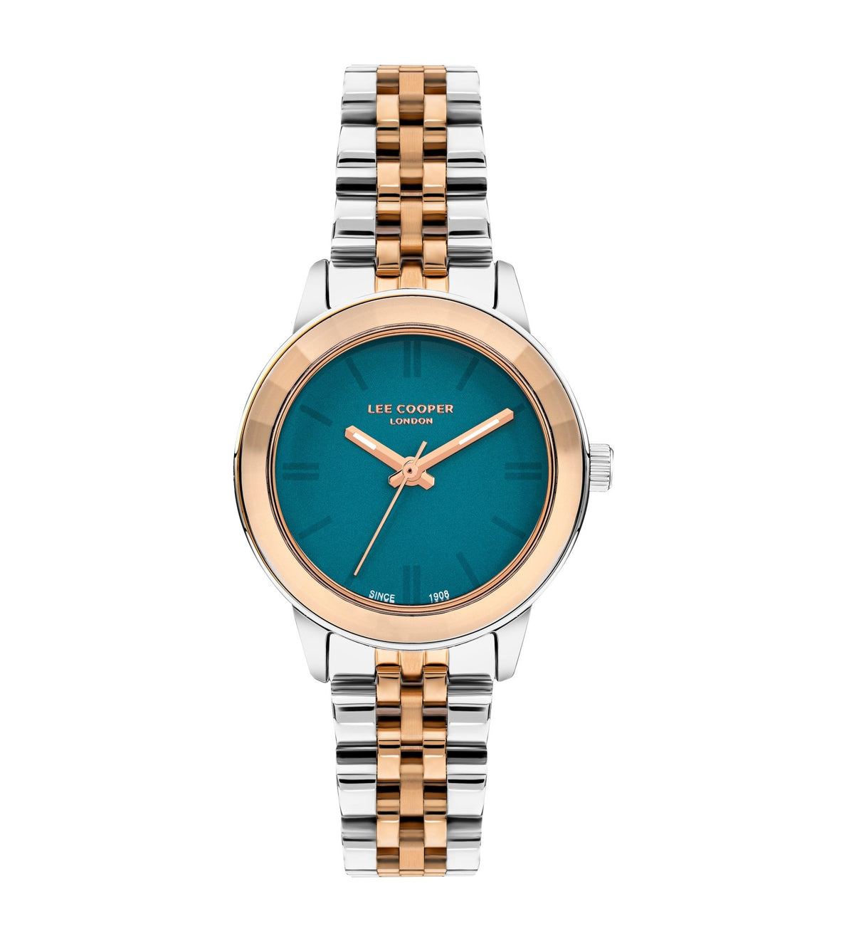 Lee Cooper LC07934.390 Quartz Women Super Metal Case Metal Band Green Dail Watch - Zamana.pk