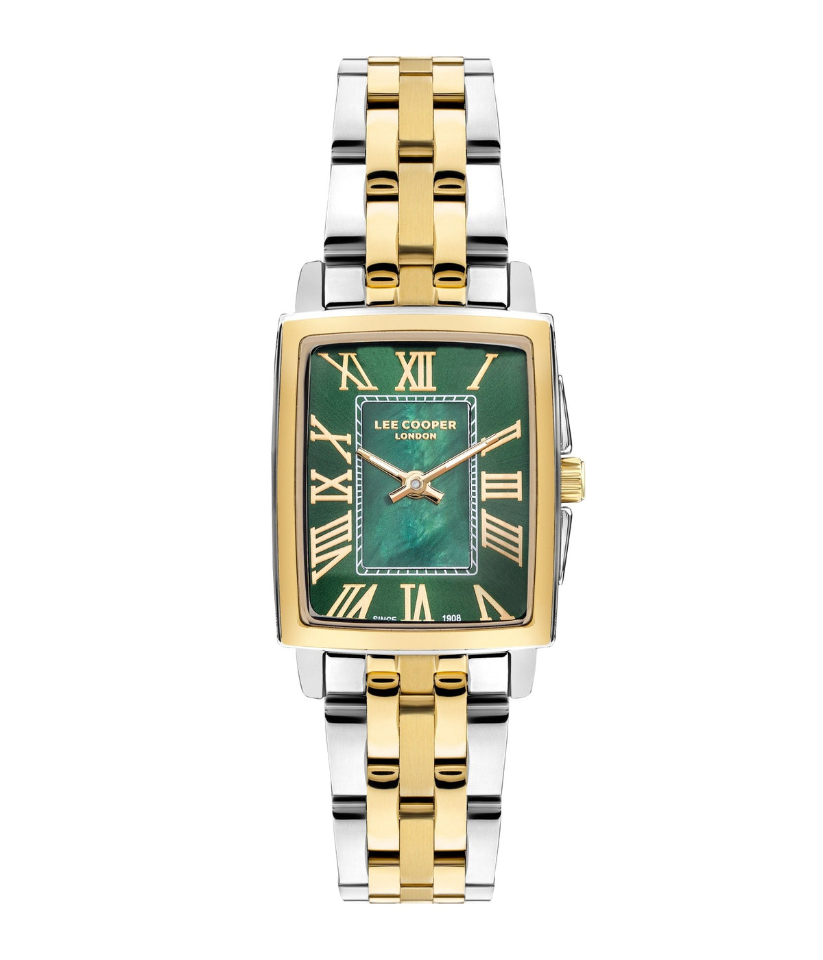 Lee Cooper LC07940.270 Quartz Women Super Metal Case Metal Band Green Dail Watch - Zamana.pk