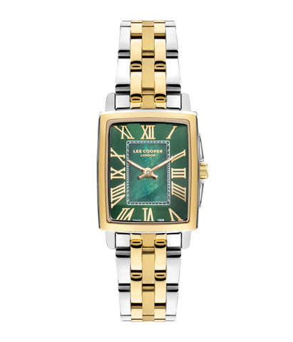 Lee Cooper LC07940.270 Quartz Women Super Metal Case Metal Band Green Dail Watch - Zamana.pk