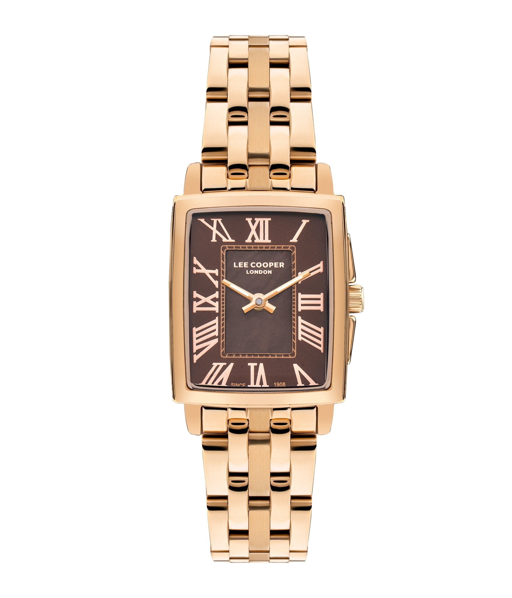 Lee Cooper LC07940.440 Quartz Women Super Metal Case Metal Band Dark Brown Dail Watch - Zamana.pk