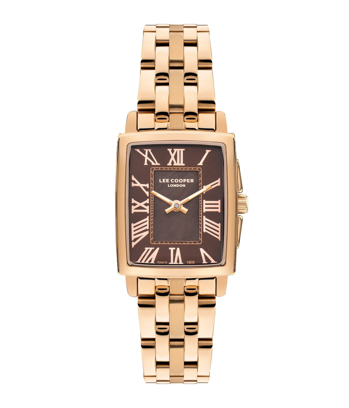 Lee Cooper LC07940.440 Quartz Women Super Metal Case Metal Band Dark Brown Dail Watch - Zamana.pk