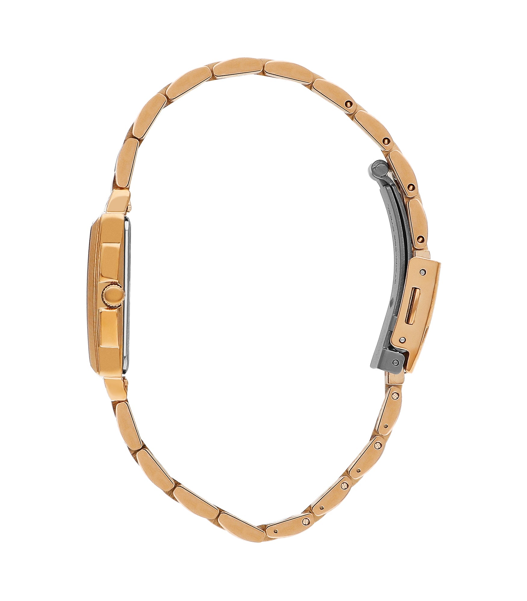 Lee Cooper LC07940.440 Quartz Women Super Metal Case Metal Band Dark Brown Dail Watch - Zamana.pk