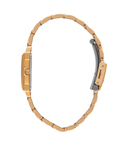 Lee Cooper LC07940.440 Quartz Women Super Metal Case Metal Band Dark Brown Dail Watch - Zamana.pk