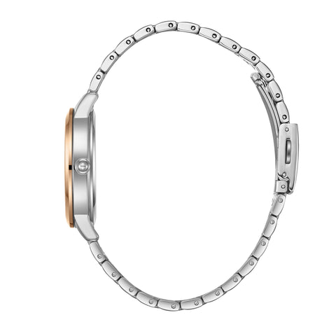Lee Cooper LC07941.220 Quartz Women Super Metal Case Metal Band White Mop Dail Watch - Zamana.pk