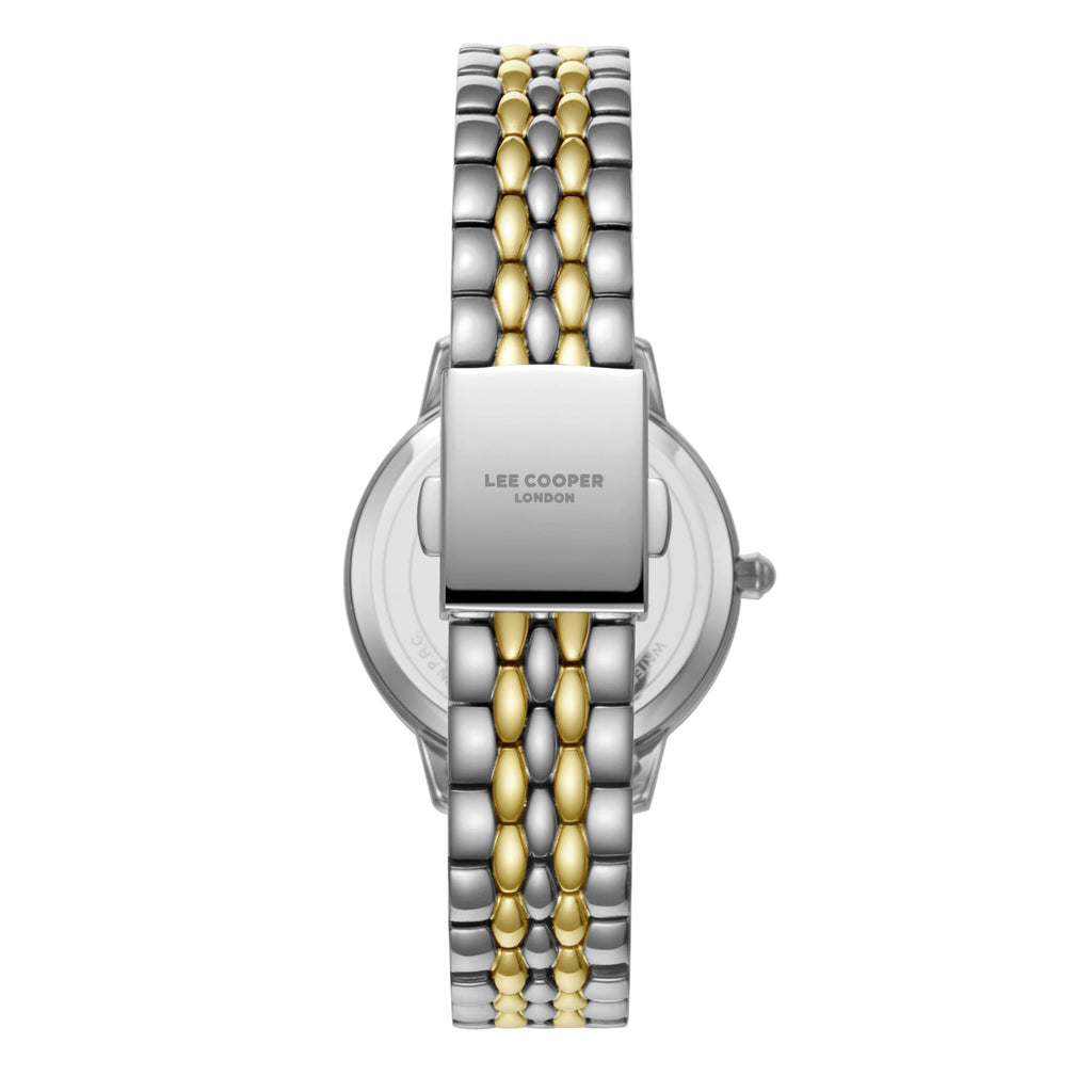 Lee Cooper LC07941.220 Quartz Women Super Metal Case Metal Band White Mop Dail Watch - Zamana.pk