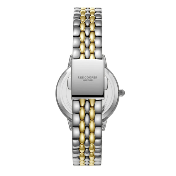 Lee Cooper LC07941.220 Quartz Women Super Metal Case Metal Band White Mop Dail Watch - Zamana.pk