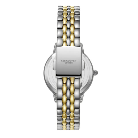 Lee Cooper LC07941.220 Quartz Women Super Metal Case Metal Band White Mop Dail Watch - Zamana.pk