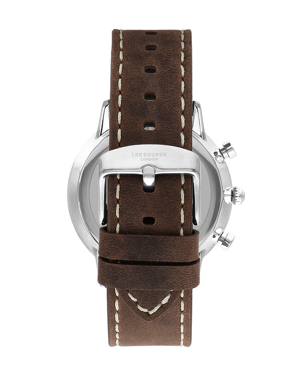 Lee Cooper LC07943.374 Quartz Men Super Metal Case Leather Band Green Dail Watch - Zamana.pk