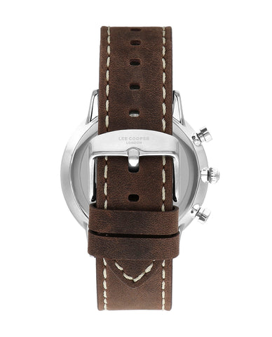 Lee Cooper LC07943.374 Quartz Men Super Metal Case Leather Band Green Dail Watch - Zamana.pk