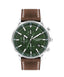 Lee Cooper LC07943.374 Quartz Men Super Metal Case Leather Band Green Dail Watch - Zamana.pk