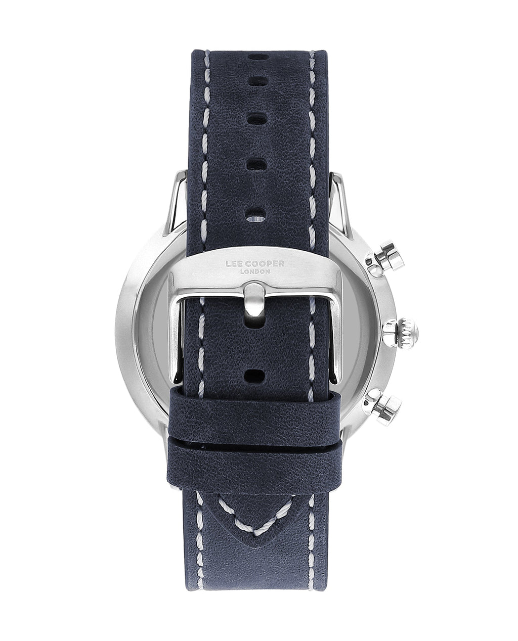 Lee Cooper LC07943.399 Quartz Men Super Metal Case Leather Band Dark Blue Dail Watch - Zamana.pk