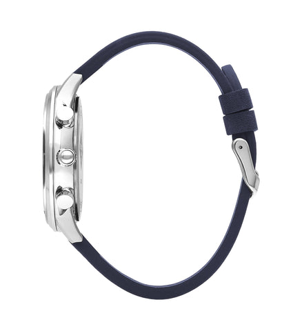 Lee Cooper LC07943.399 Quartz Men Super Metal Case Leather Band Dark Blue Dail Watch - Zamana.pk