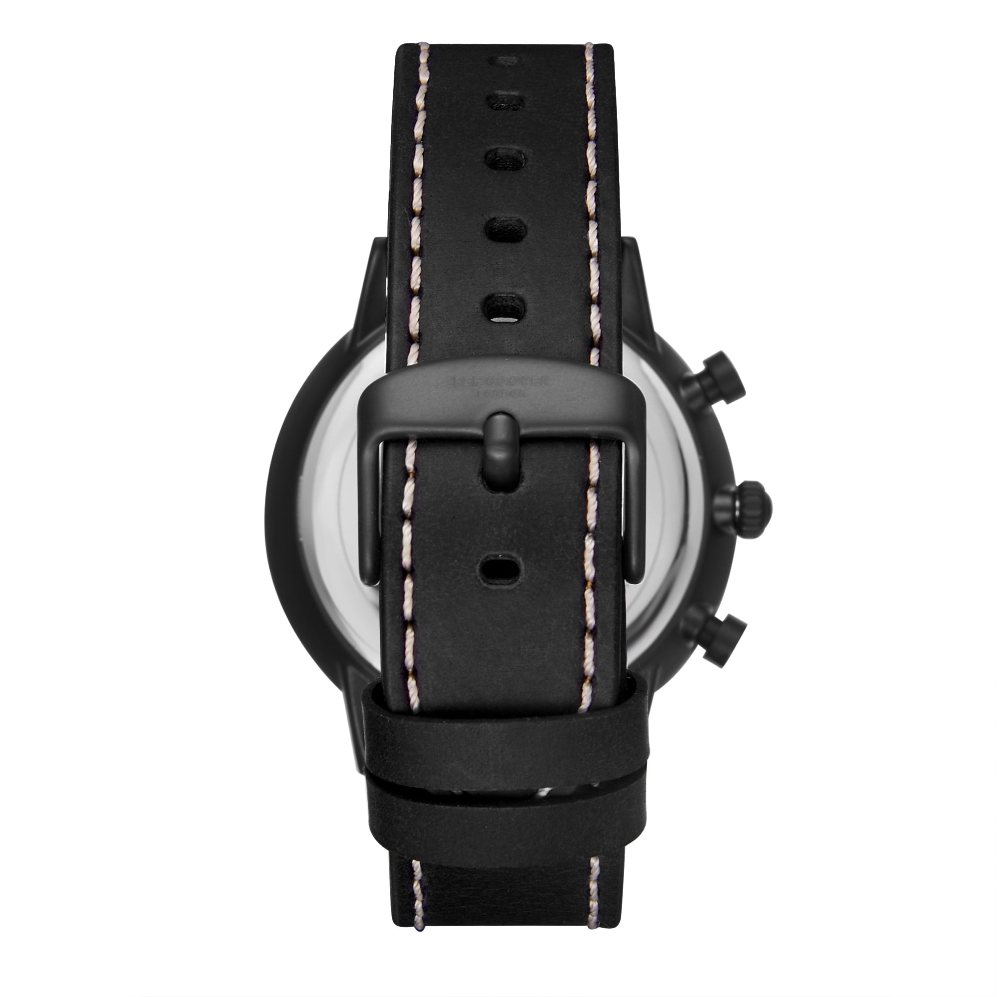 Lee Cooper LC07943.651 Quartz Men Super Metal Case Leather Band Black Dail Watch - Zamana.pk