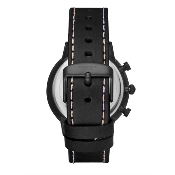 Lee Cooper LC07943.651 Quartz Men Super Metal Case Leather Band Black Dail Watch - Zamana.pk