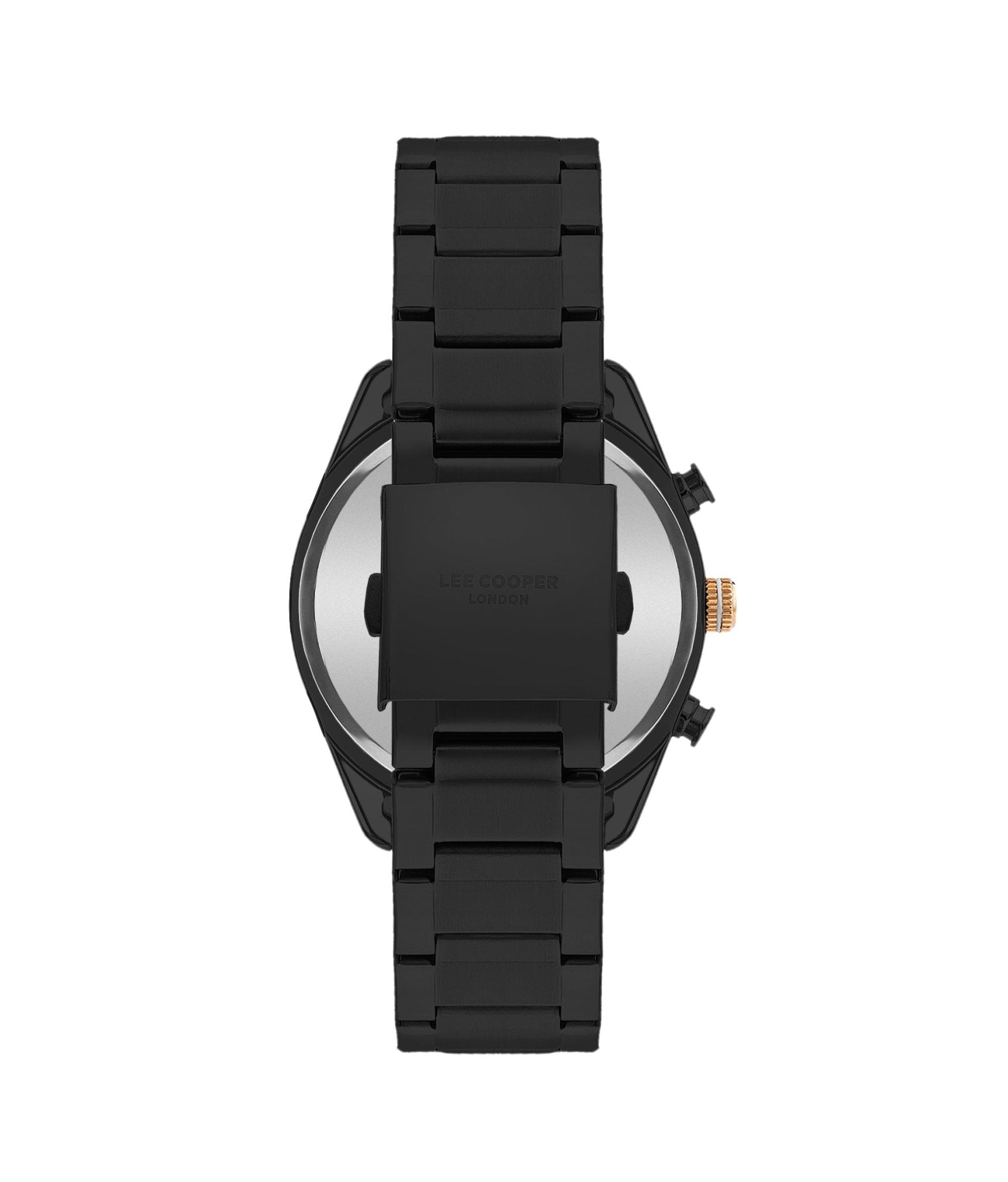 Lee Cooper LC07949.650 Quartz Men Super Metal Case Metal Band Black Dail Watch - Zamana.pk