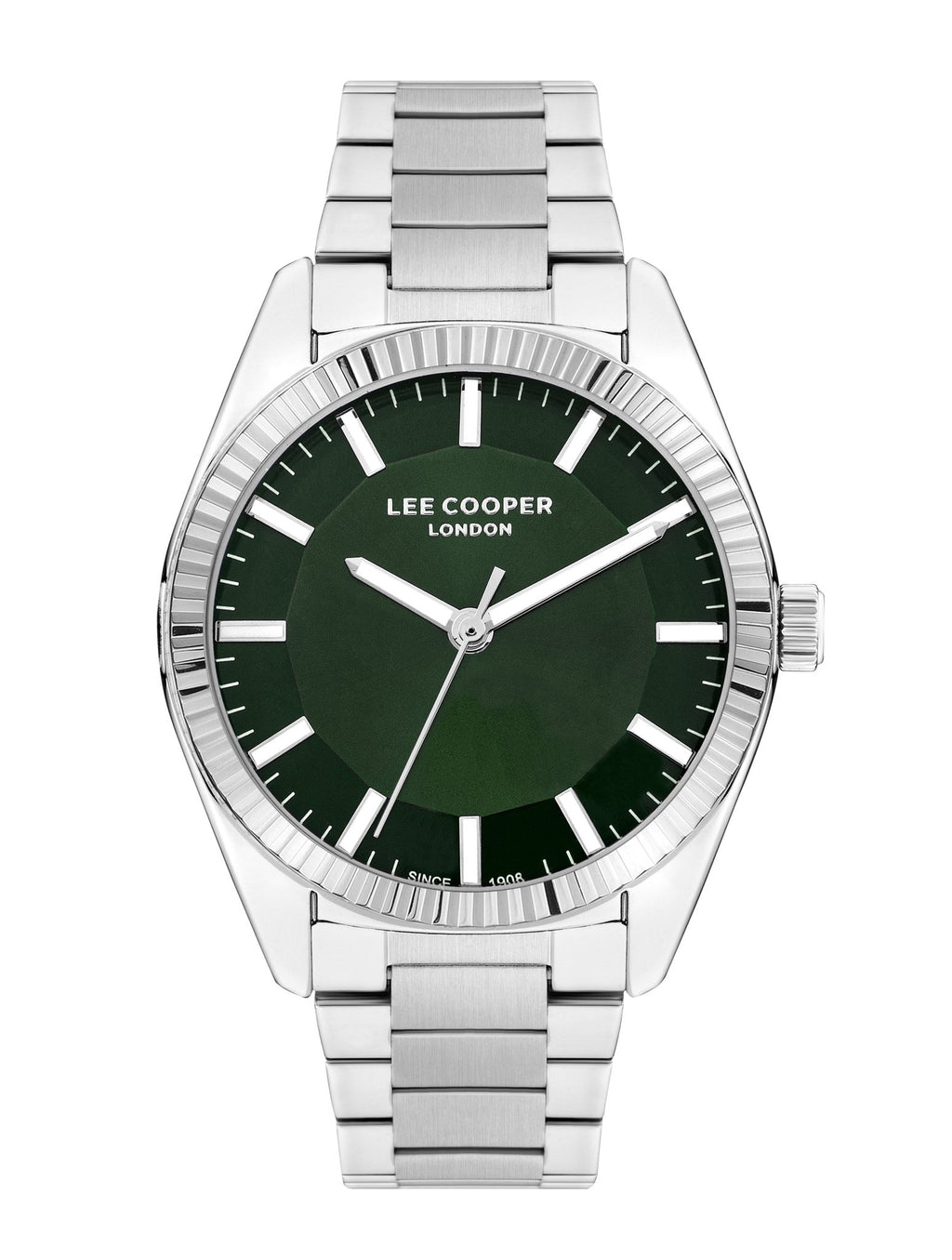 Lee Cooper LC07950.370 Quartz Men Super Metal Case Metal Band Green Dail Watch - Zamana.pk