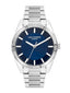Lee Cooper LC07950.390 Quartz Men Super Metal Case Metal Band Dark Blue Dail Watch - Zamana.pk