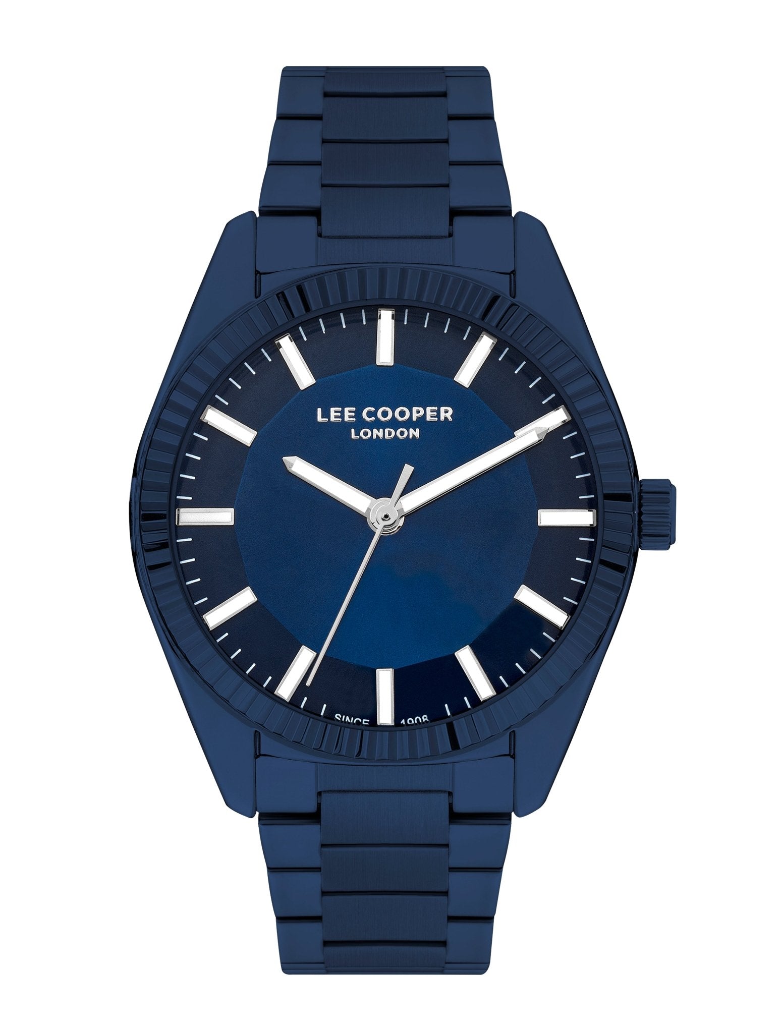 Lee Cooper LC07950.990 Quartz Men Super Metal Case Metal Band Dark Blue Dail Watch - Zamana.pk